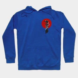 Afro under the sun - Afro samurai smaller logo Hoodie